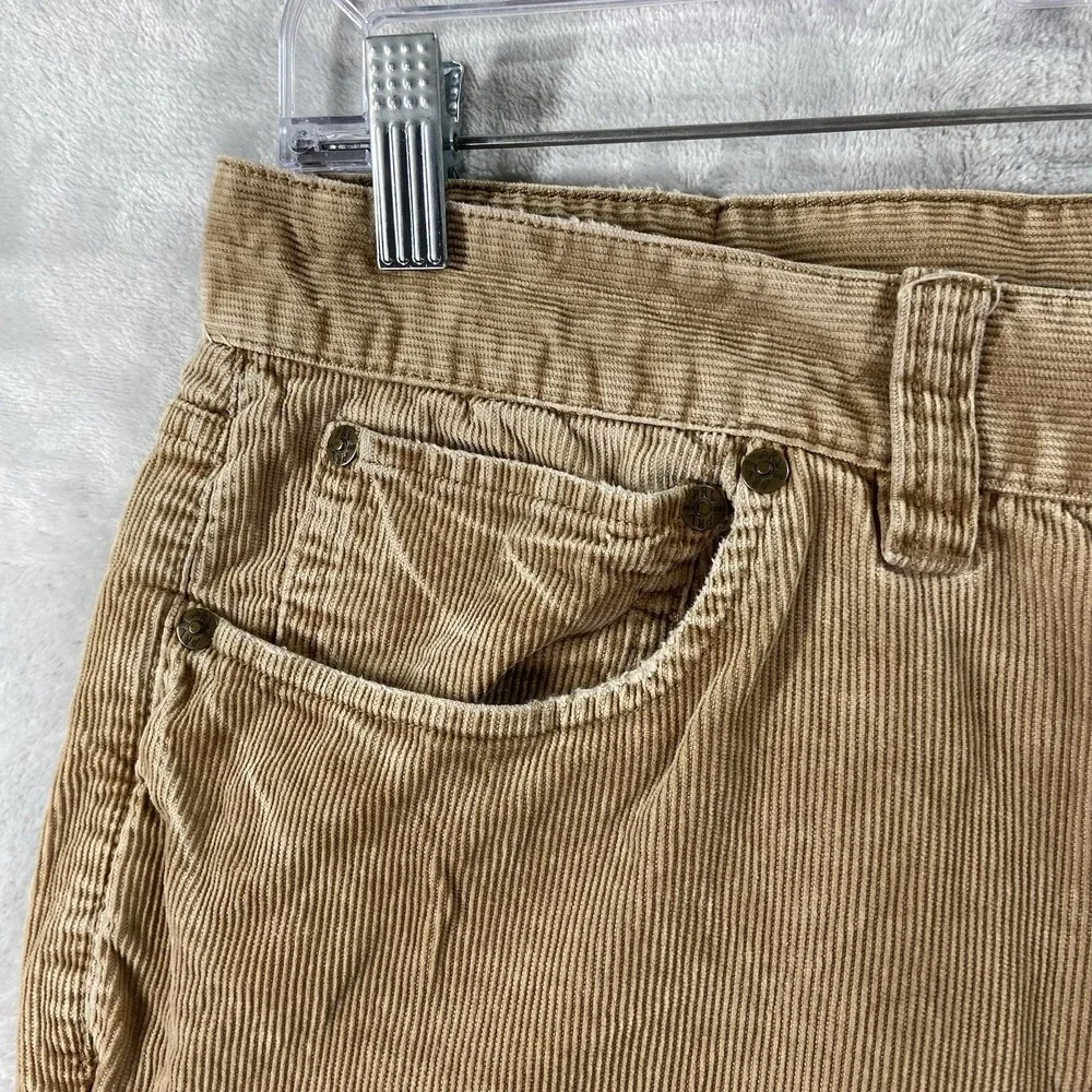 Polo Ralph Lauren Pants Mens 35x29 Corduroy Chino Classic Cotton Brown Casual